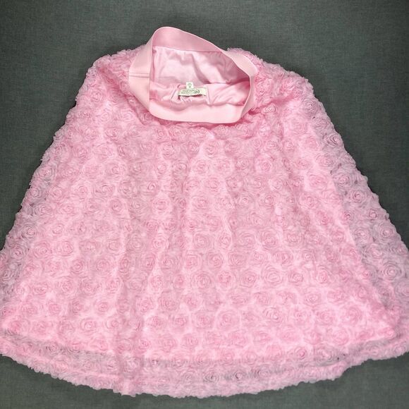 CATO 3D Rose Petal Mesh Midi Skirt Sz M Pink Elegant Fairy Goth Barbie Romantic - Picture 7 of 14